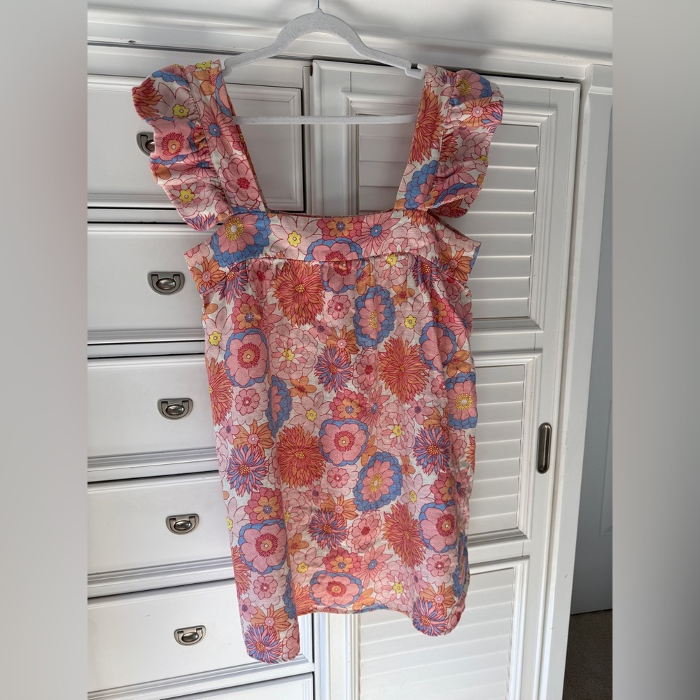 Tuckernuck Floral Sleeveless Dress with Ruffled Straps